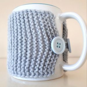 Mug warmer light blue handmade